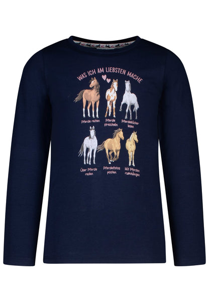 Salt and Pepper Shirt 6 Pferde dark blue