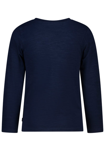 Salt and Pepper Shirt Schmetterlinge Chiffon dark blue