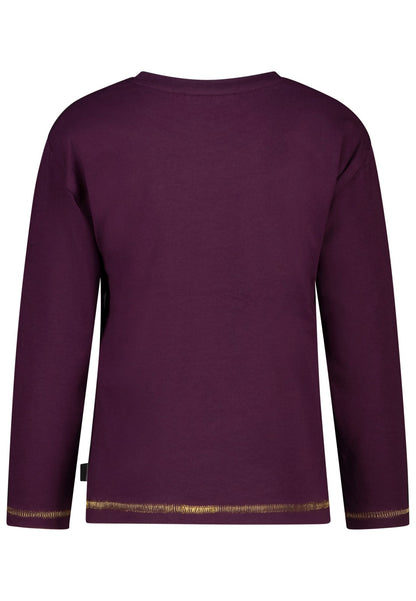 Salt and Pepper Shirt Herz / Pilze dark purple