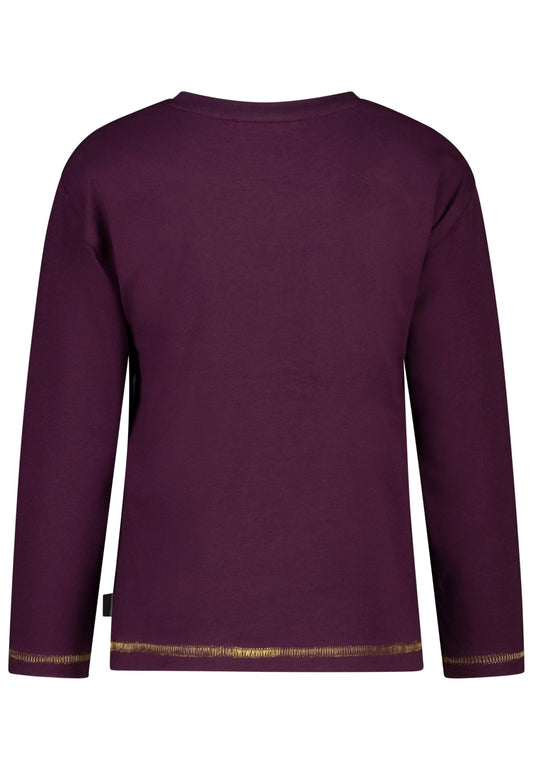 Salt and Pepper Shirt Herz / Pilze dark purple