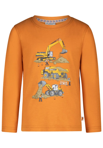 Salt and Pepper Shirt Baufahrzeuge orange