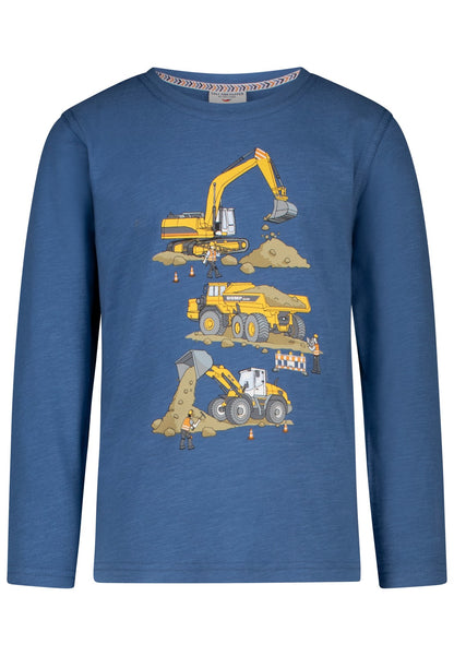 Salt and Pepper Shirt Baufahrzeuge blue
