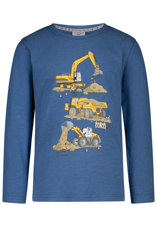 Salt and Pepper Shirt Baufahrzeuge blue