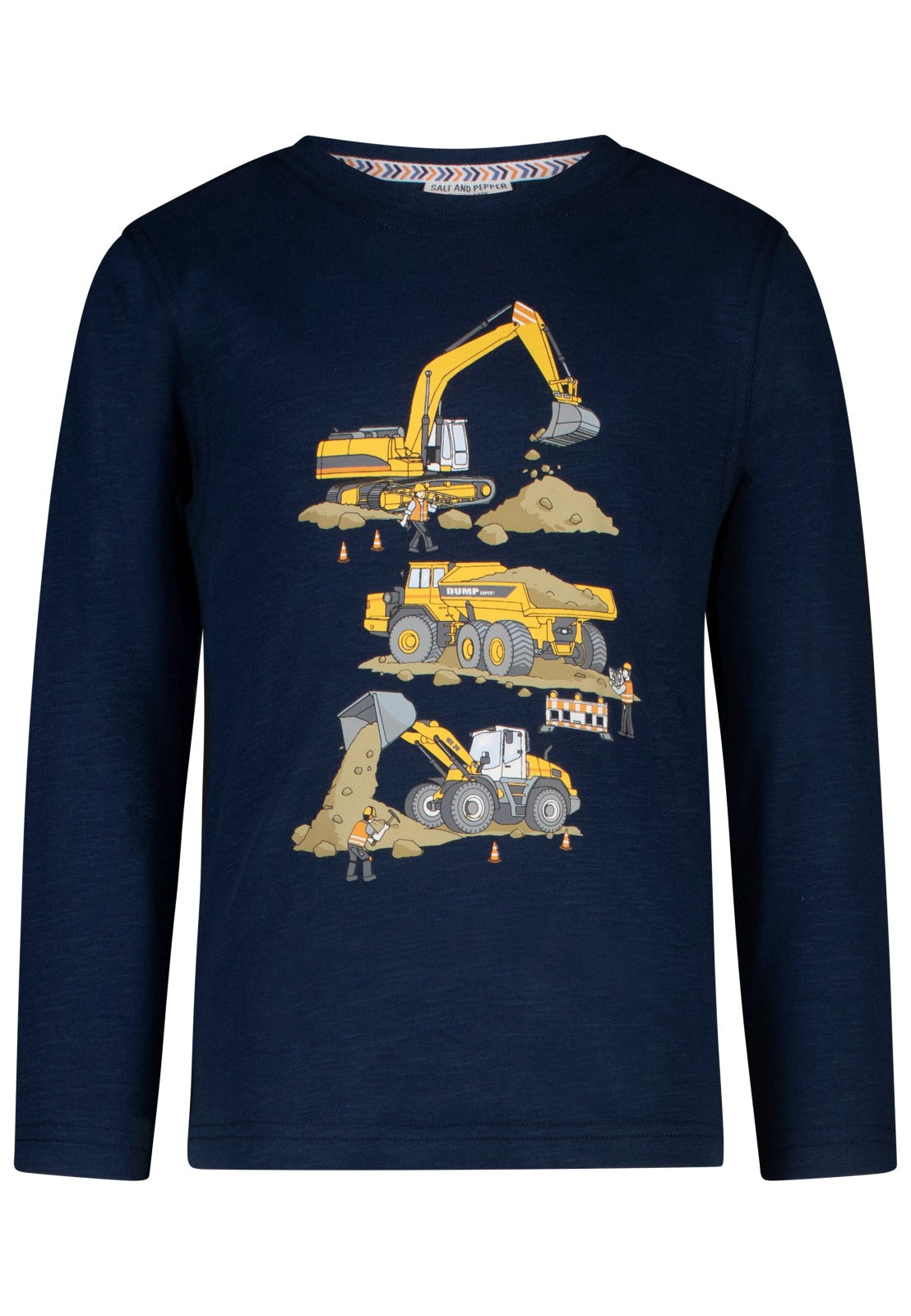 Salt and Pepper Shirt Baufahrzeuge dark blue