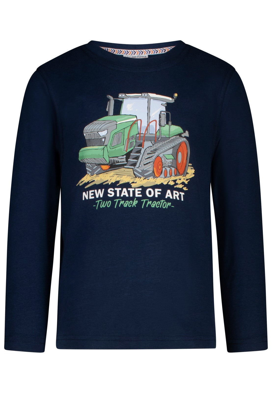 Salt and Pepper Shirt Traktor Rückenprint dark blue