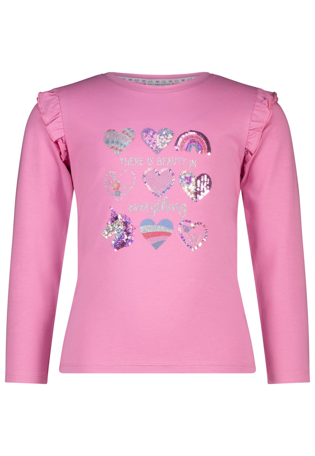 Salt and Pepper Shirt Herzen light pink