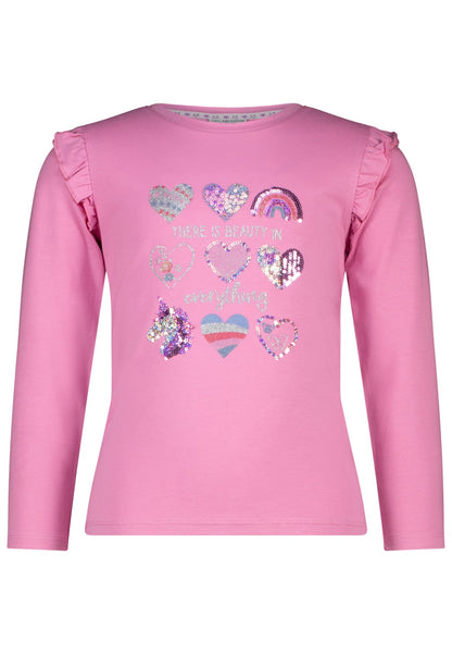 Salt and Pepper Shirt Herzen light pink