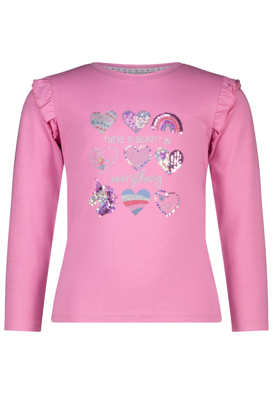 Salt and Pepper Shirt Herzen light pink