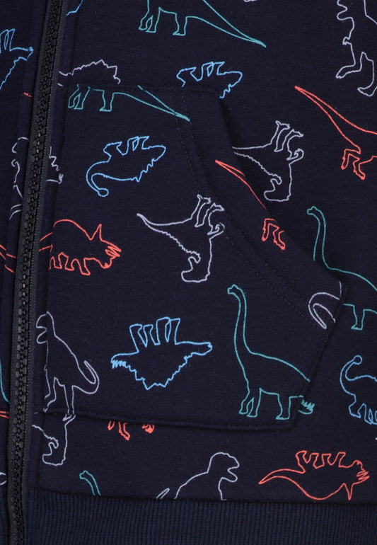 SALT and PEPPER Thermo-Sweatjacke Dinosaurier true navy