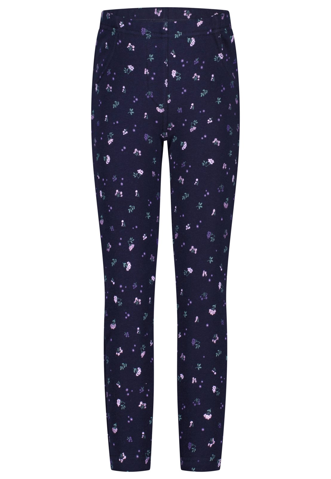 Salt and Pepper Thermolegging Blümchen true navy