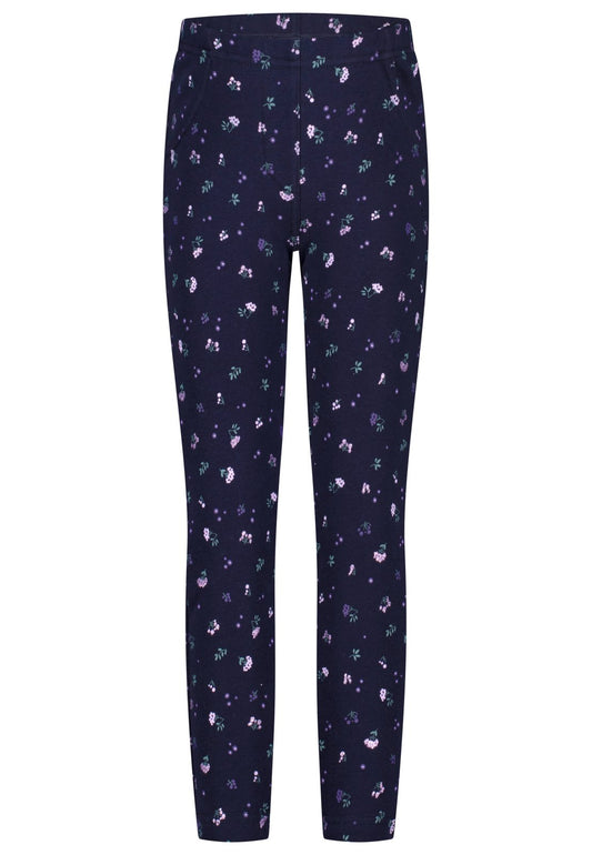 Salt and Pepper Thermolegging Blümchen true navy