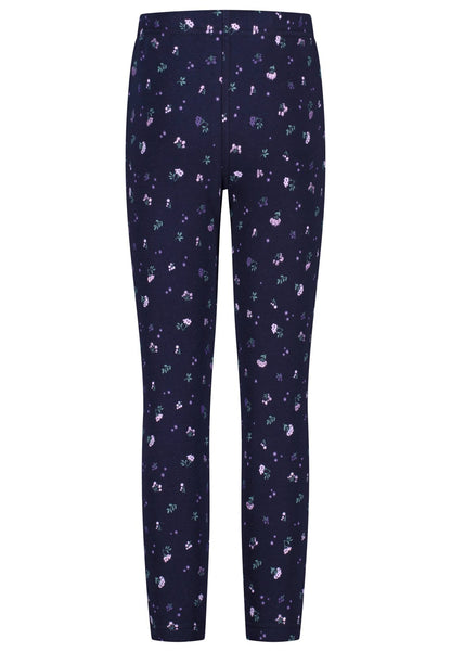 Salt and Pepper Thermolegging Blümchen true navy