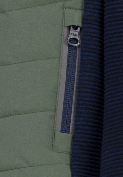 Salt and Pepper Hybridjacke olive
