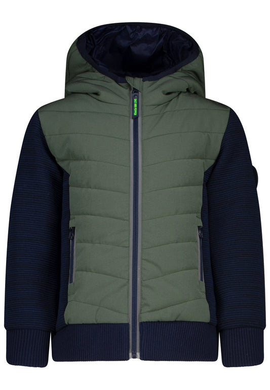 Salt and Pepper Hybridjacke olive