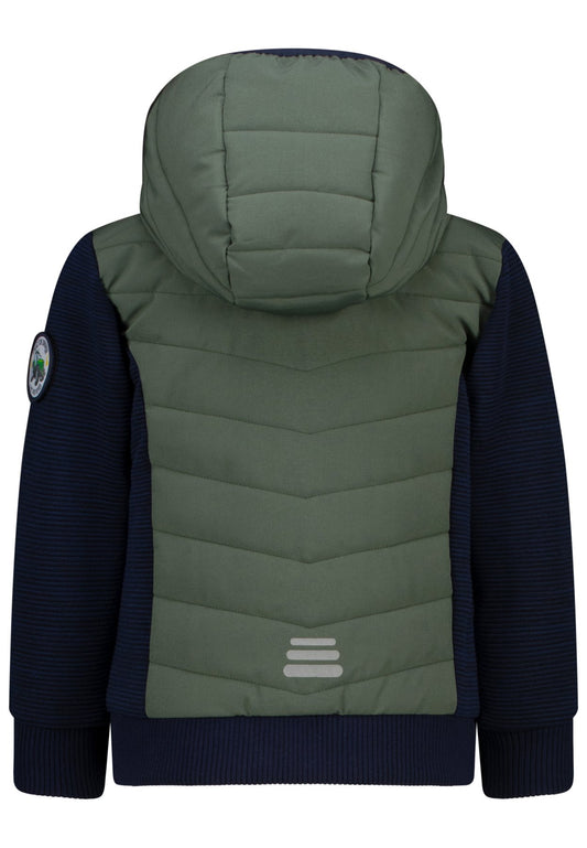 Salt and Pepper Hybridjacke olive