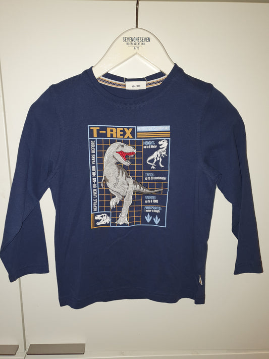 Salt and Pepper Shirt Dinosaur T-Rex true navy - Musterteil