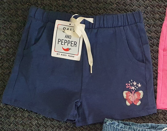 Salt and Pepper Sweatshorts Schmetterling diva blue - Musterteil