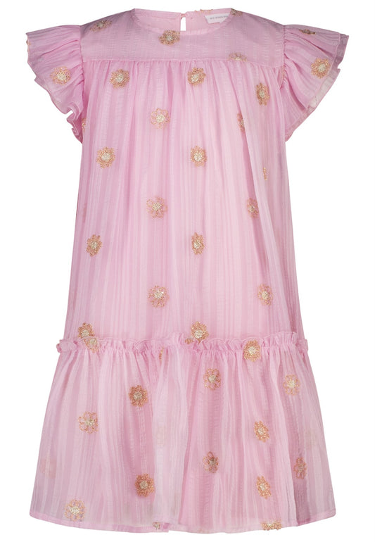 Topo Kleid mit Blütenstickerei candy rose - Musterteil