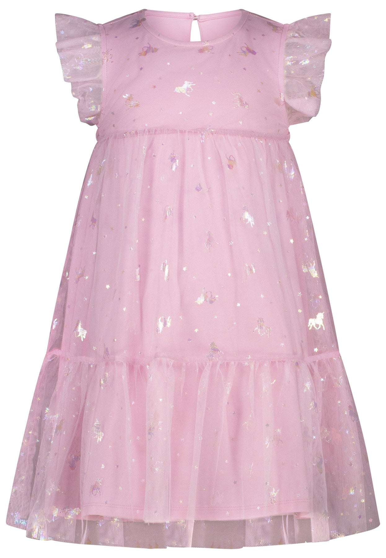 Topo Tüllkleid Einhörner candy rose - Musterteil