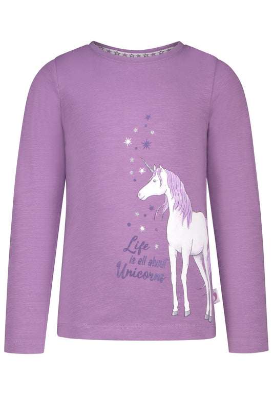 Salt and Pepper Shirt Einhorn purple dusk