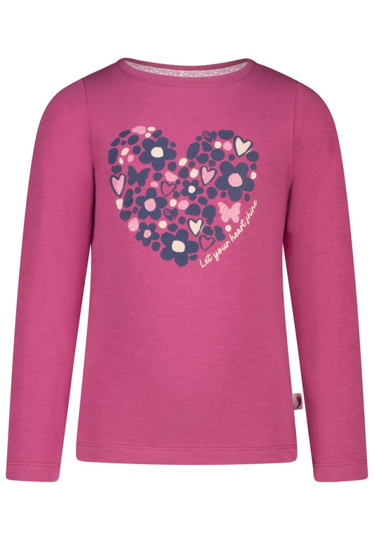 Salt and Pepper Shirt Glitzerherz red violet