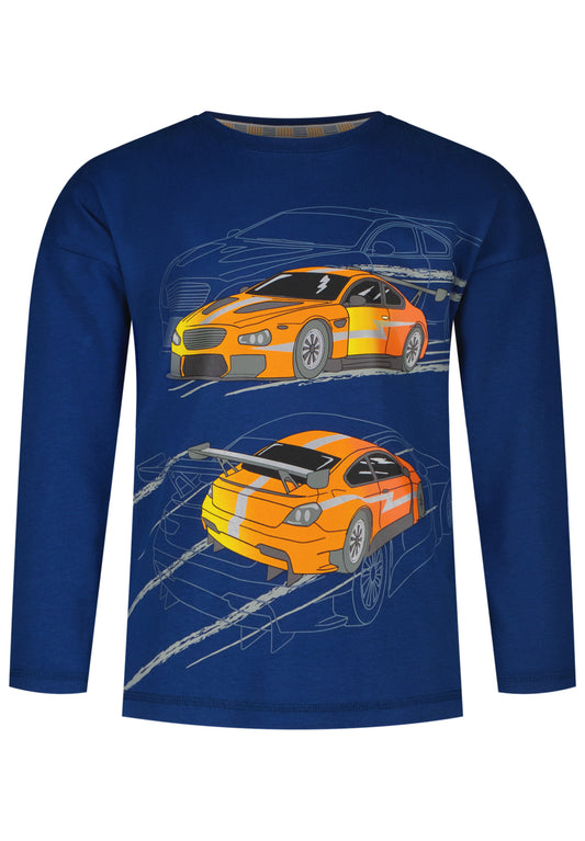 Salt and Pepper Shirt Speed Cars space blue