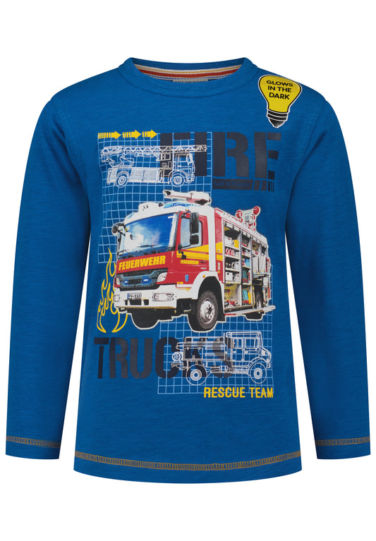 Salt and Pepper Shirt Feuerwehr Leuchtmotiv alaska blue