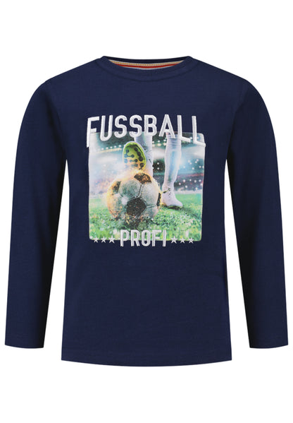 Salt and Pepper Shirt Fussball Profi true navy