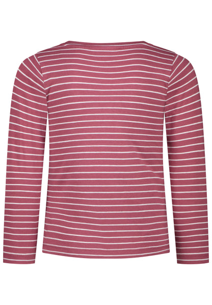 Salt and Pepper Shirt Streifen Pferde mauve