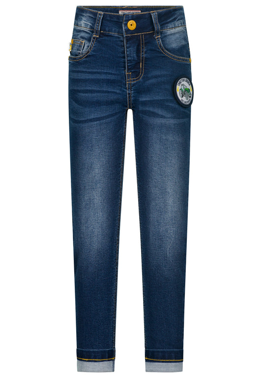 Salt and Pepper Jeans Traktor Patch mid blue - Musterteil