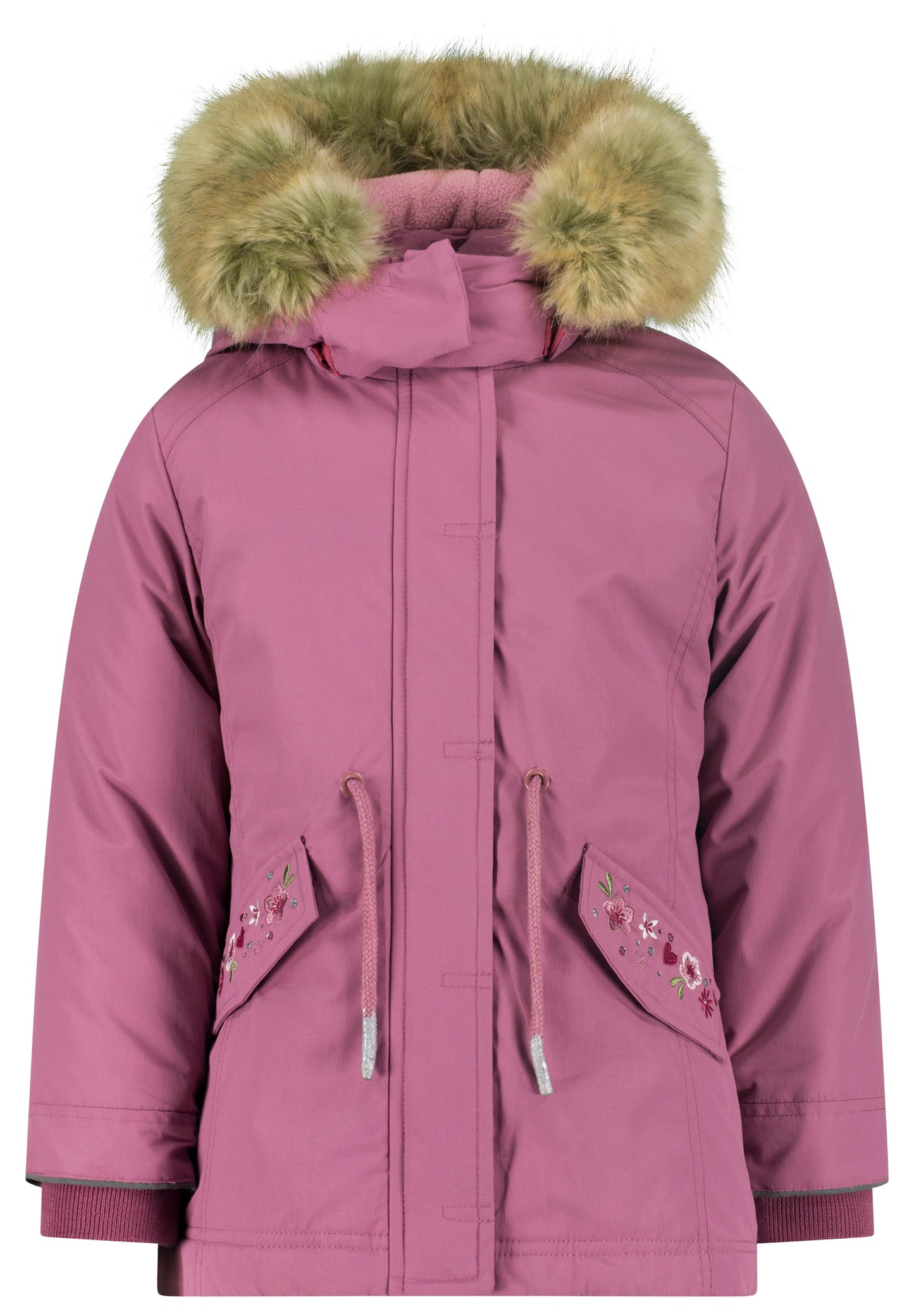 Salt and Pepper Winterjacke / Parka Blümchen mauve