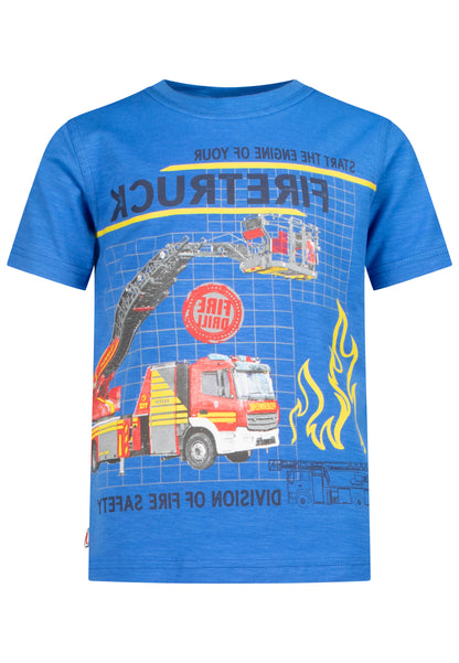 Salt and Pepper T-Shirt Feuerwehr Firetruck (leuchtet) cosmic blue