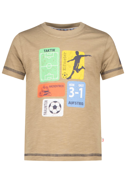 Salt and Pepper T-Shirt Fußball Taktik camel