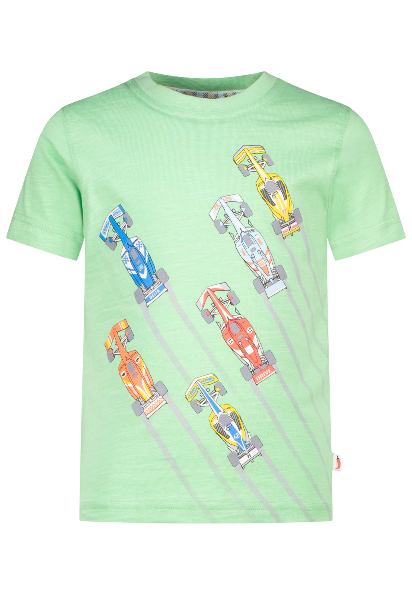 Salt and Pepper T-Shirt Autos Racecars pear green