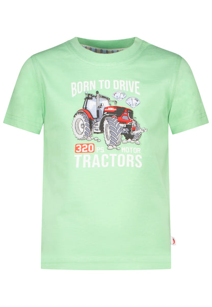 Salt and Pepper T-Shirt 320 PS Motor Tractor pear green