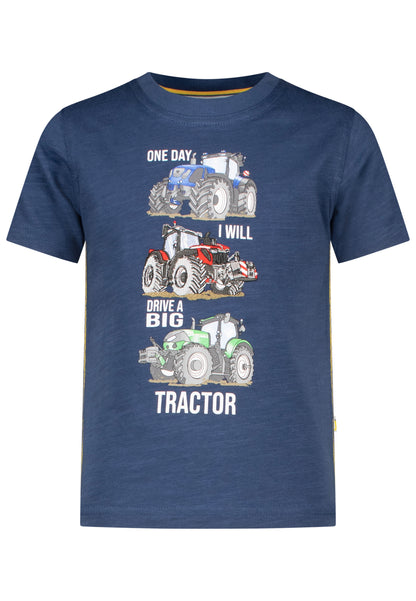 Salt and Pepper T-Shirt Traktor one day... midnight blue