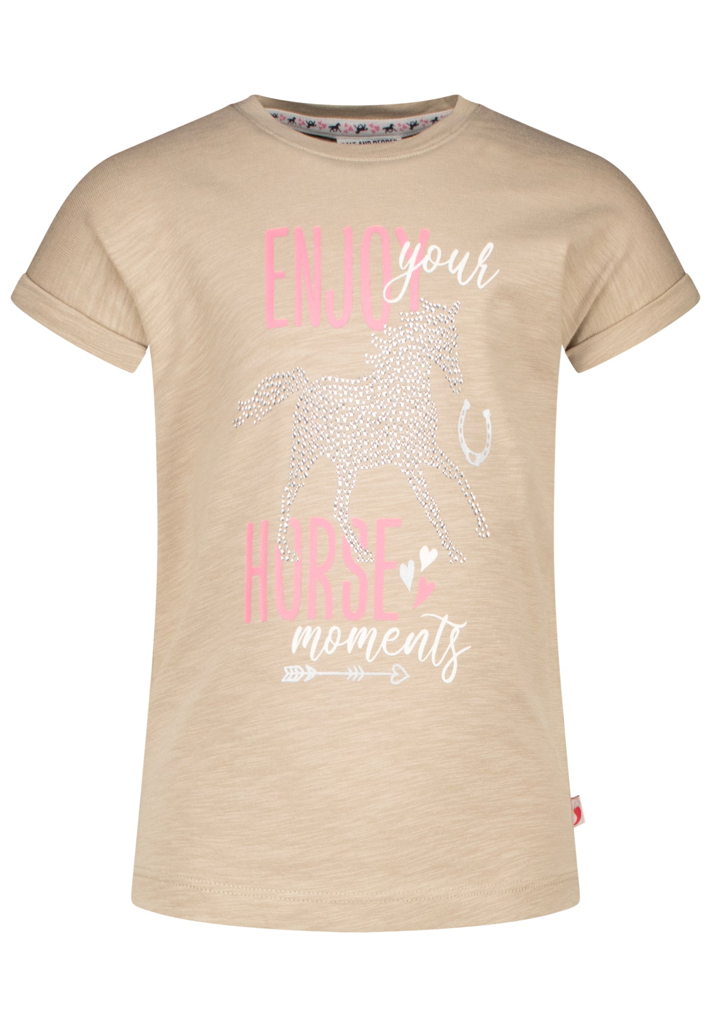 Salt and Pepper T-Shirt Pferd Enjoy walnut - Musterteil