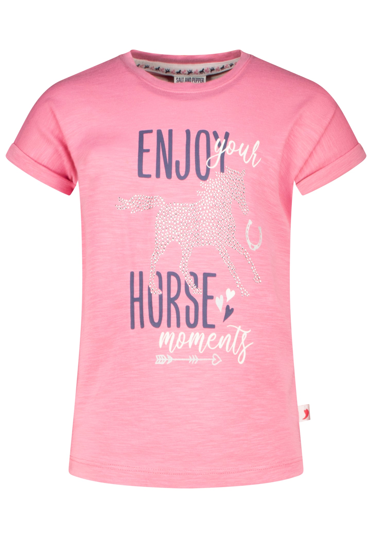 Salt and Pepper T-Shirt Pferd Enjoy aurorapink - Musterteil