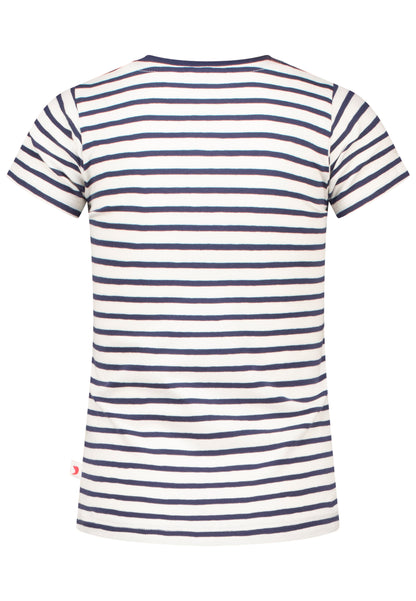 Salt and Pepper T-Shirt Pferde Streifen true navy