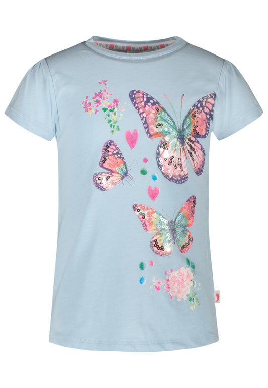 Salt and Pepper T-Shirt Schmetterlinge angel blue