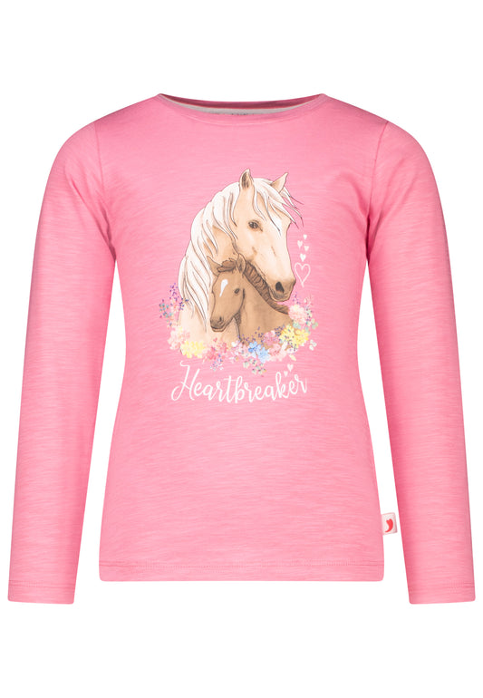 Salt and Pepper Shirt Pferde Heartbreaker aurorapink