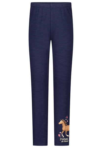 Salt and Pepper Legging Pferd true navy