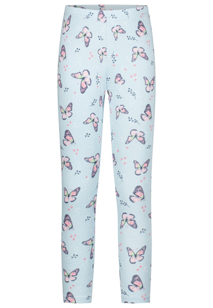 Salt and Pepper Legging Schmetterlinge angel blue