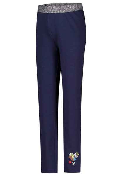 Salt and Pepper Legging Herz/Sterne true navy