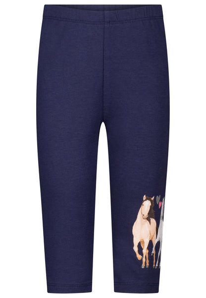 Salt and Pepper Caprilegging 2 Pferde true navy