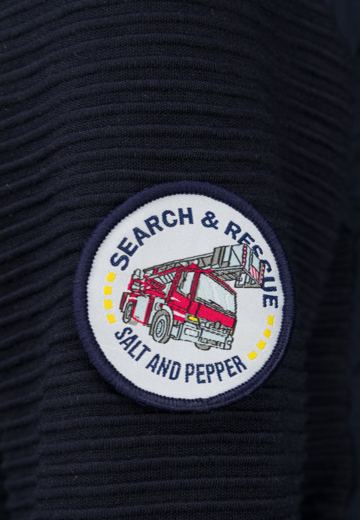 Salt and Pepper Hybridjacke Feuerwehr / Traktor true navy