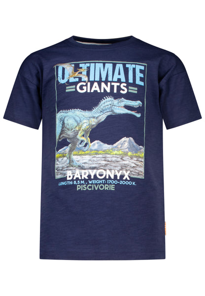 Salt and Pepper T-Shirt Dinosaurier true navy