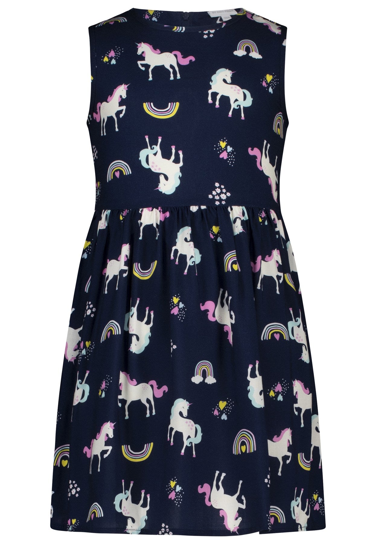 Salt and Pepper Shirtkleid Einhörner allover true navy - Musterteil