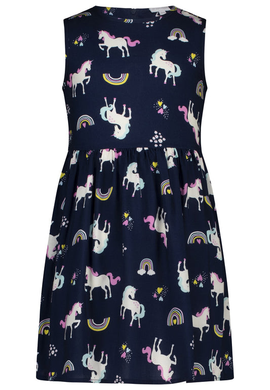 Salt and Pepper Shirtkleid Einhörner allover true navy - Musterteil