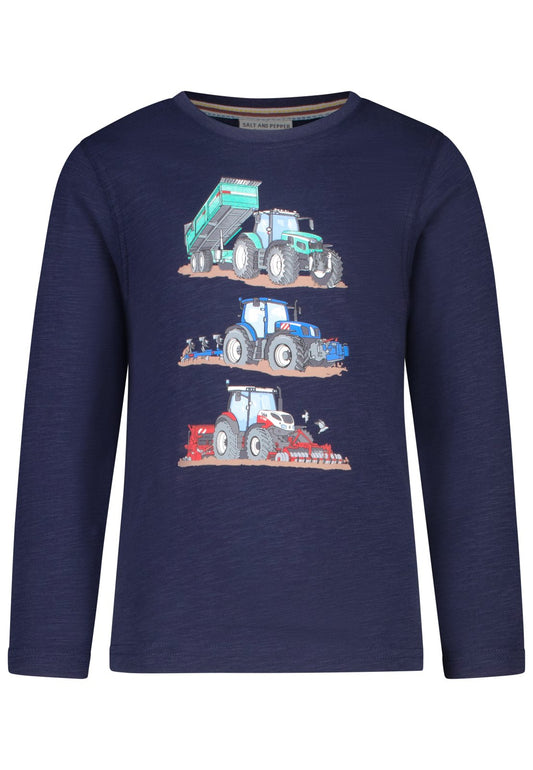 Salt and Pepper Shirt Traktoren true navy